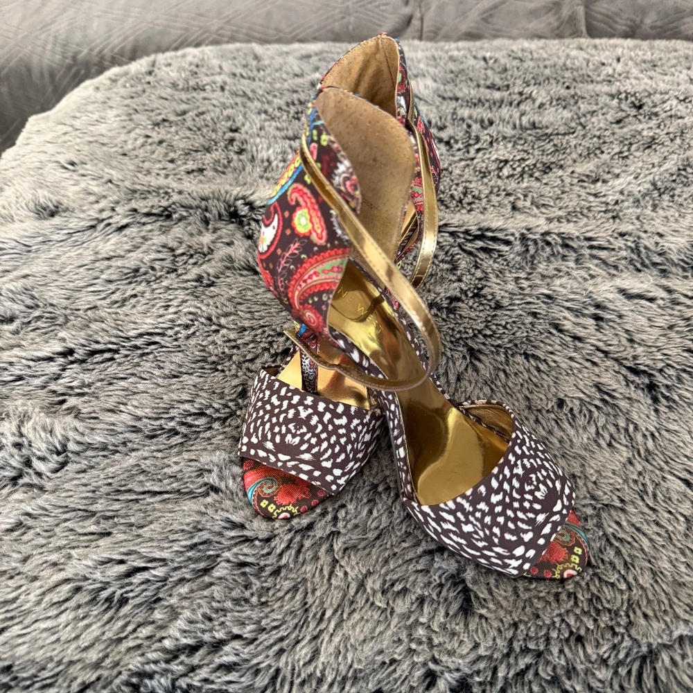 Nine West summer heels multi color